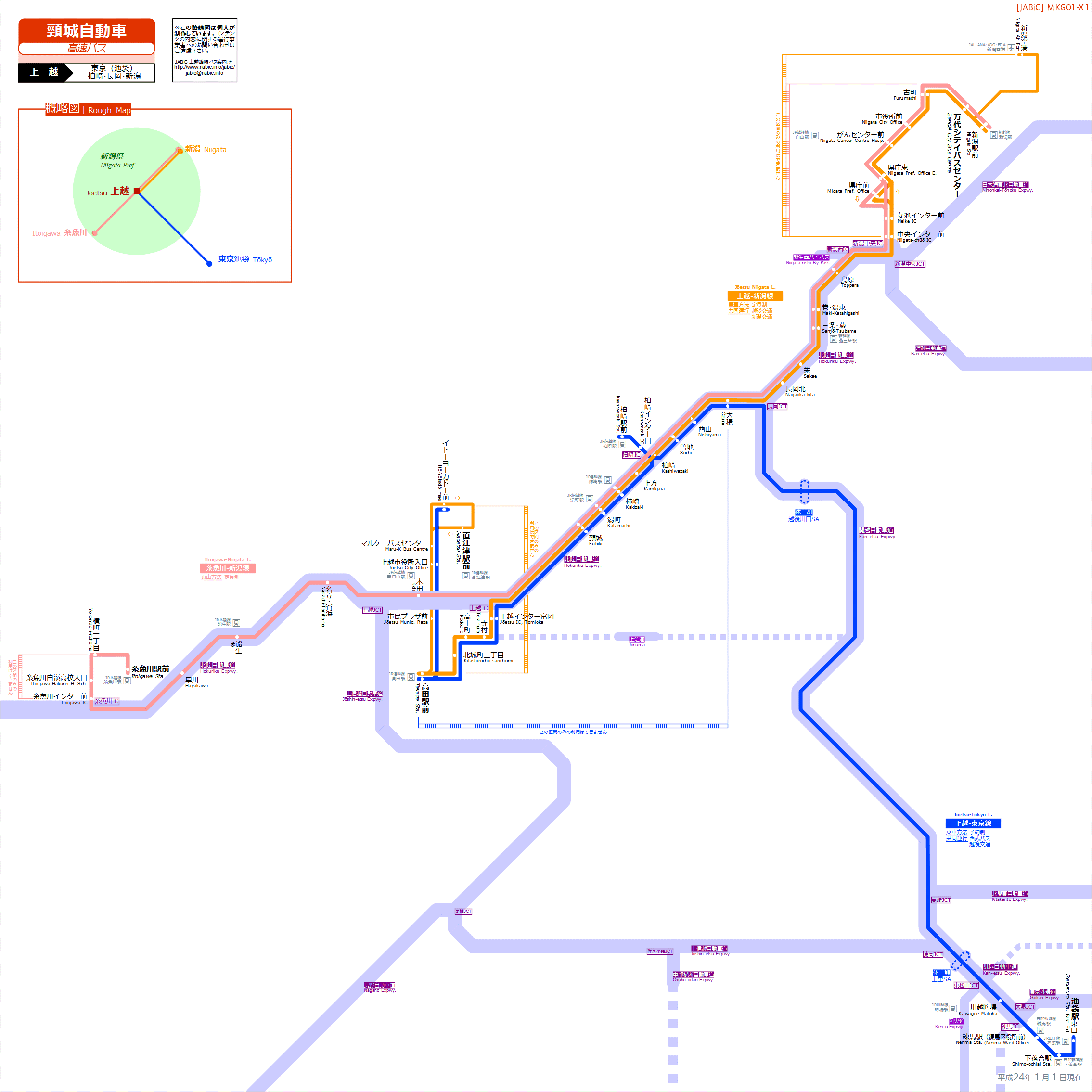 バス 上越 新潟 高速