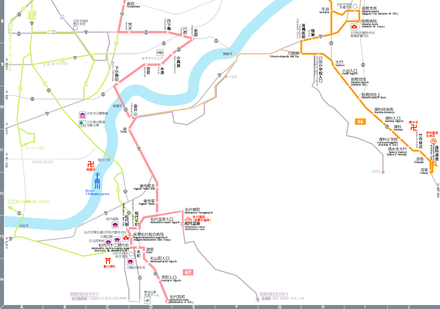 路線図[KBC01-W4](南)