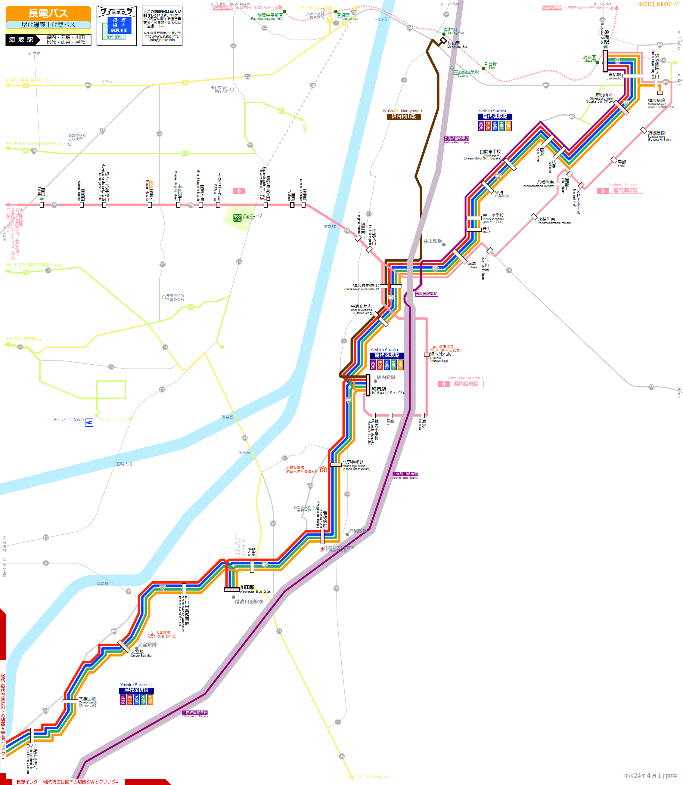 表 長野 電鉄 バス 時刻